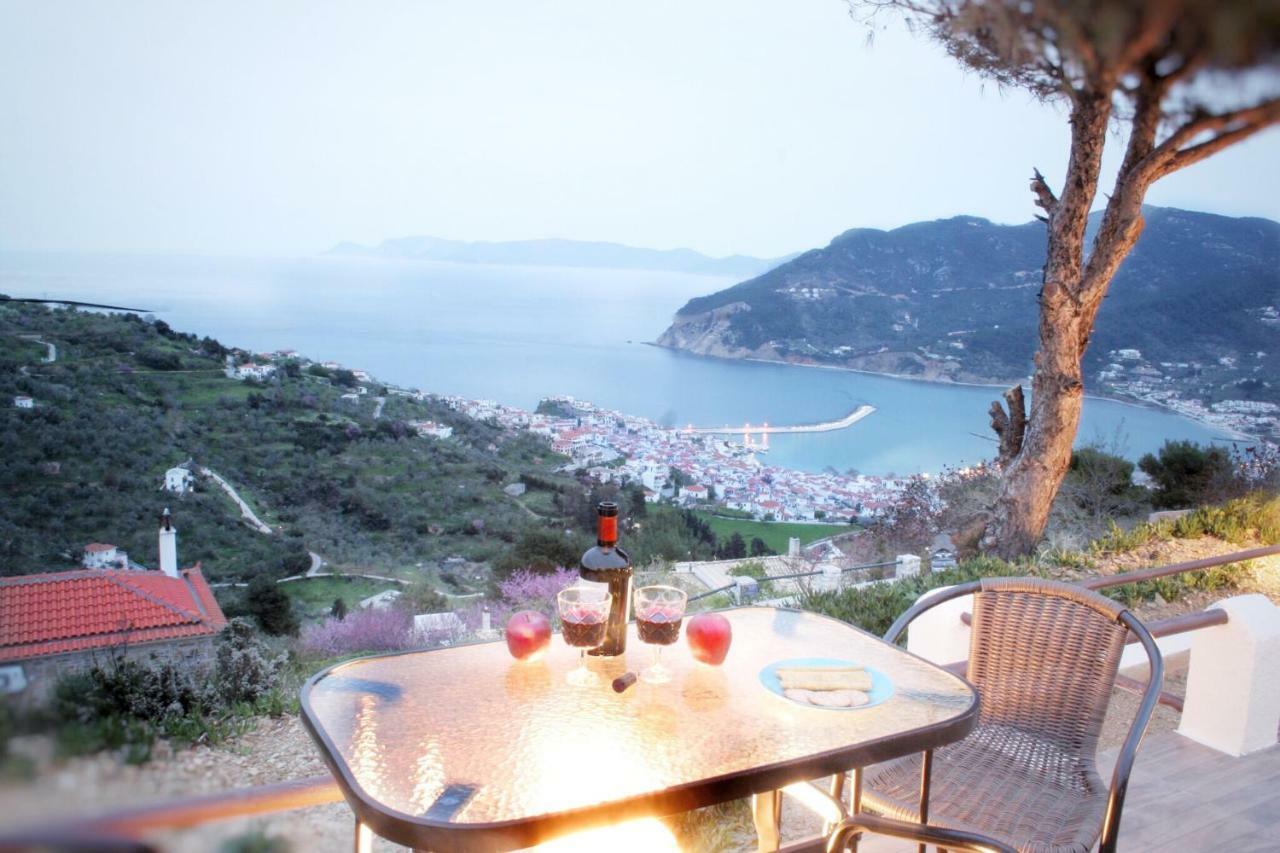 Villa Savvina Skopelos stad Exteriör bild